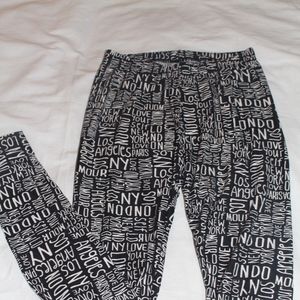Soft Black and White Pattern Leggings